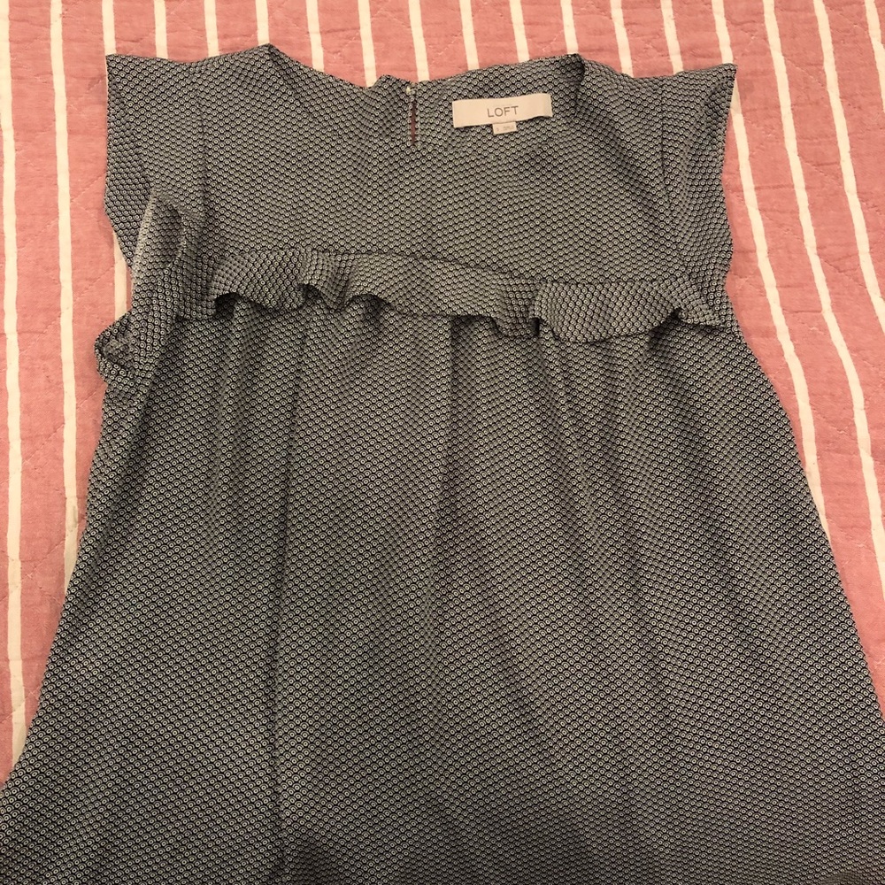 Women’s blouse. Black and white.